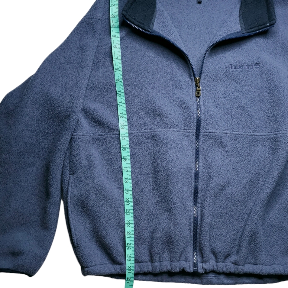 *** SOLD *** Vintage Timberland Marine Blue Full Zip Fleece Jacket - Picture 13 of 13